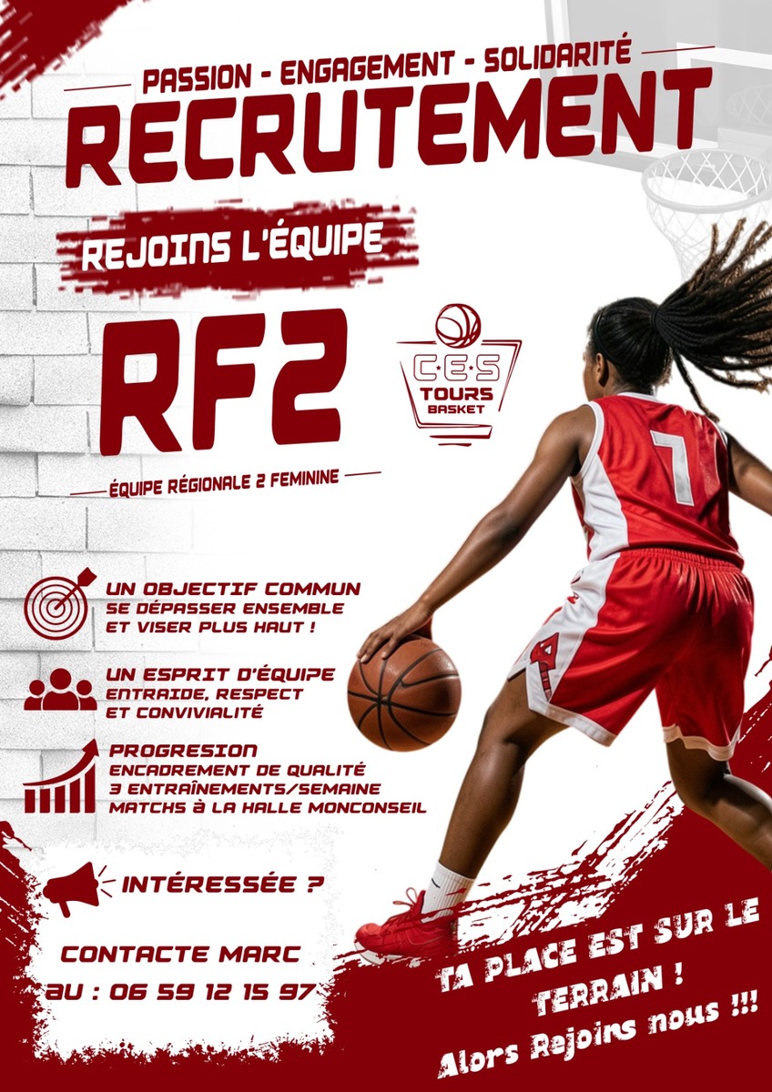 Recrutement RF2 Saison 2026-2027