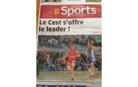 CEST :  Elles ont droit à la UNE de la &quot;NR SPORTS&quot;