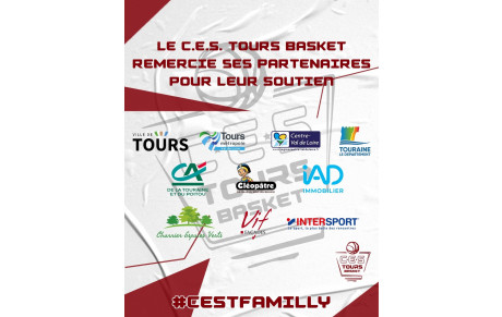 Merci aux partenaires du CES TOURS BASKET
